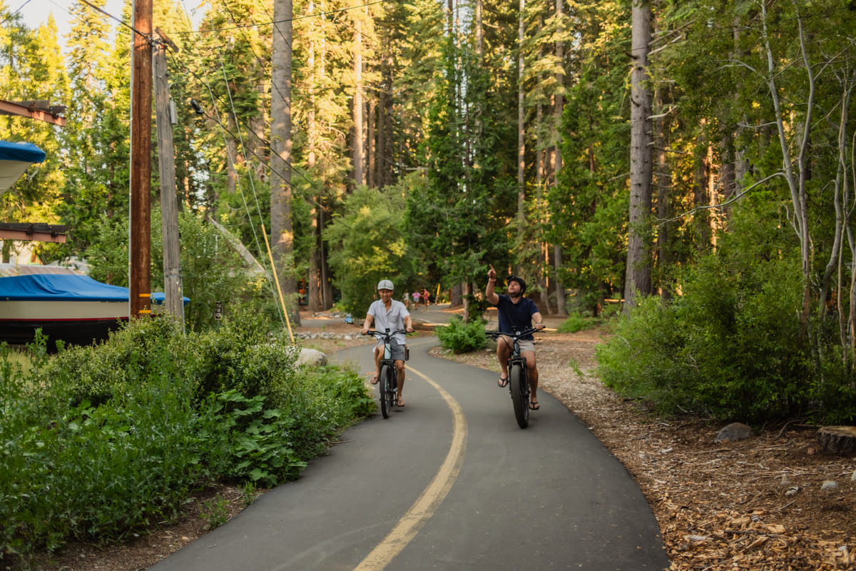 The bike path