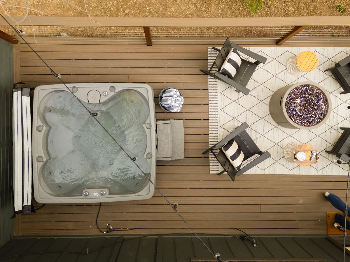 The deck from above